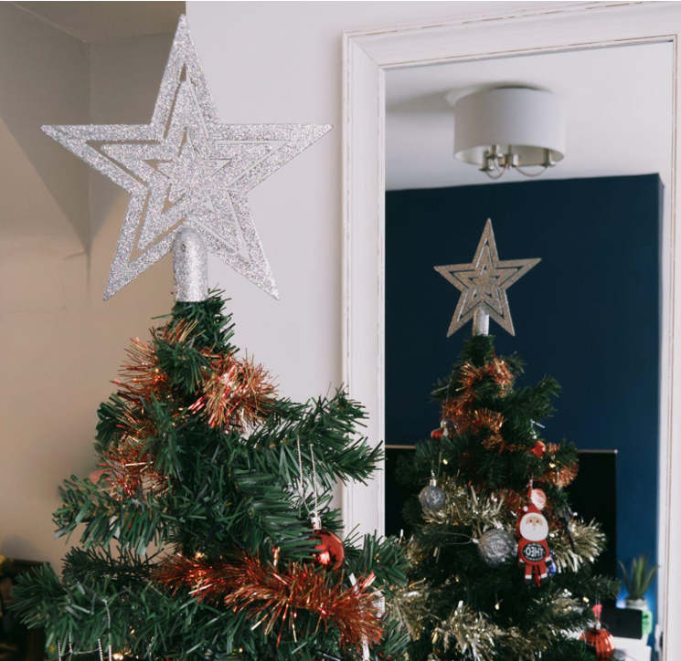 Chase Away Holiday Trauma with a Blue Christmas Tree and Green Ornaments